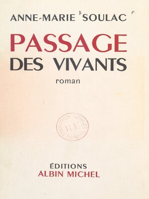 cover image of Passage des vivants